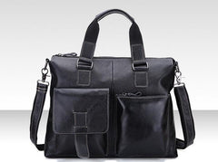 Vintage Leather Mens Briefcase Business Briefcase Cool Work Briefcase For Men - iwalletsmen