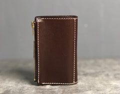 Handmade Leather Mens Cool Key Wallet Car Key Change Coin Card Holder Car Key Case for Men