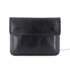 Leather Mens Card Wallet Slim Front Pocket Wallet Small Change Wallets for Men - iwalletsmen