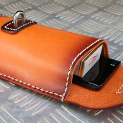 Leather Belt Pouch Mens Small Cases Waist Bag Hip Pack Belt Bag Fanny Pack Bumbag for Men
