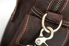 Cool Leather Mens Camera Bag Small Shoulder Bag Crossbody Bag For Men - iwalletsmen