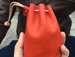 Handmade Leather Mens Women Key Cool Change Wallet Coin Pouch for Men