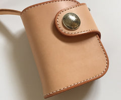 Handmade Leather Biker Wallet Mens Cool billfold Chain Wallet Trucker Wallet with Chain