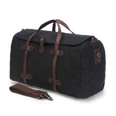 Mens Waxed Canvas Weekender Bags Canvas Travel Bag Canvas Overnight Bag for Men - iwalletsmen