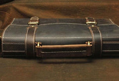 Vintage Leather Messenger Bag Briefcase Handbag Cool Shoulder Bag For Men - iwalletsmen