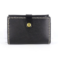 Leather Mens Small Card Wallets Front Pocket Wallet Cool Change Wallet for Men - iwalletsmen