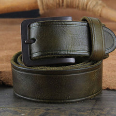 Genuine Leather Punk Rock Biker Trucker Mens Belt Men Black Coffee Belt for Men