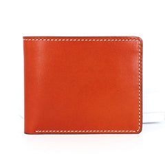 Leather Mens Small Wallet Slim Wallet Front Pocket Wallet Card Wallet for Men - iwalletsmen