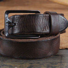 Genuine Leather Punk Rock Biker Trucker Mens Belt Men Black Coffee Belt for Men