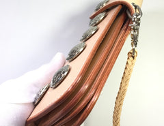 Handmade Leather Biker Wallet Mens Cool Chain Wallet Trucker Wallet with Chain