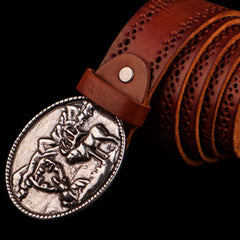 Handmade Genuine Leather Mens Belt Custom Cool Leather Men Black Belt for Men