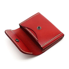 Leather Mens Card Wallets Front Pocket Wallet Small Cool Change Wallet for Men - iwalletsmen