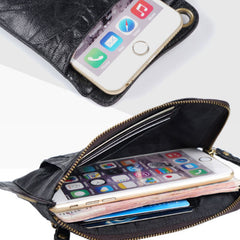 Handmade Mens Cool Long Leather Chain Wallet Cards Biker Trucker Wristlet Wallet - iwalletsmen