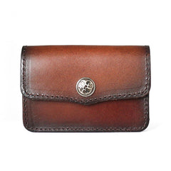 Handmade Leather Mens Change Wallet Card Wallet Front Pocket Wallets Small Wallets for Men - iwalletsmen
