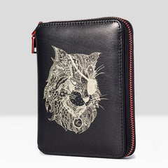 Handmade Leather Mens Cool Long Leather Wallet Bifold Clutch Wallet for Men - iwalletsmen