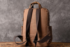 Oil Wax Canvas Mens Cool Backpack Sling Bag Large Sport Bag Travel Bag Hiking Bag for men