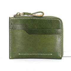 Leather Mens Front Pocket Wallets Small Slim Wallet Card Wallet Change Wallet for Men - iwalletsmen