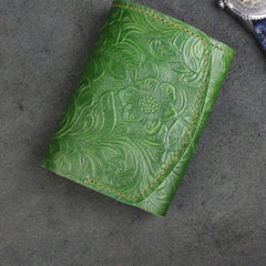 wallet and key organizer​ Green Leather Wallet for Keys Mens Key Wallet Car Key Wallet Trifold Key Wallet Holder Key Case Wallet