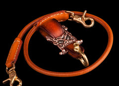 Leather biker trucker Tibetan Keychain wallet Chain for chain wallet biker wallet trucker wallet