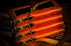 Handmade Leather Mens Chain Biker Wallet Cool Leather Wallet Long Clutch Wallets for Men