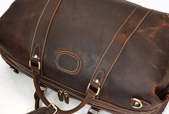 Cool Vintage Leather Mens Duffle Bags Weekender Bags Overnight Bag Travel Bag - iwalletsmen
