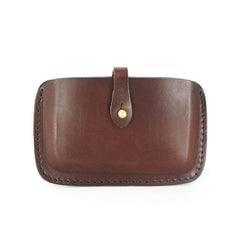 Handmade Leather Mens Card Wallet Front Pocket Wallets Small Wallets for Men - iwalletsmen