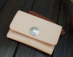 Handmade Leather Mens Cool billfold Wallet Card Holder Small Card Slim Wallets for Men