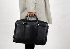 Genuine Leather Mens Cool Messenger Bag Briefcase Work Bag Business Bag for men