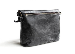 Genuine Leather Mens Cool Messenger Bag iPad Bag Chest Bag Bike Bag Cycling Bag for men - iwalletsmen