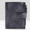 Handmade Mens Cool billfold Leather Wallet Men Small Slim Wallets Bifold for Men - iwalletsmen