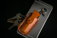 Handmade Leather Mens Cool Key Wallet Lighter Holder Pouch Key Holder for Men - iwalletsmen