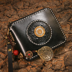 Handmade Leather Mens Chain Biker Wallet Cool Leather Wallet Small Wallets for Men - iwalletsmen
