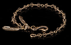 Brass biker trucker Tibetan Keychain wallet Chain for chain wallet biker wallet trucker wallet