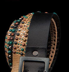 Handmade Genuine Leather Mens Belt Custom Cool Leather Men Black Belt for Men