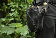 Leather Belt Pouch Mens Small Cases Waist Bag Hip Pack Belt Bag Fanny Pack Bumbag for Men