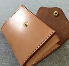 Handmade Leather Mens Cool billfold Wallet Card Holder Small Card Slim Wallets for Men