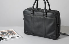 Handmade Leather Mens Cool Messenger Bag Work Bag Business Bag Briefcase Bag for men