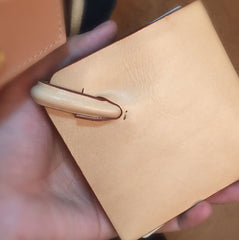 Handmade Leather Mens Cool billfold Leather Wallet Men Slim Wallet Bifold for Men