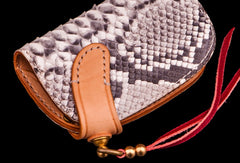 Handmade Leather Biker Mens Cool Car Key Wallet Coin Wallet Pouch Car KeyChain for Men