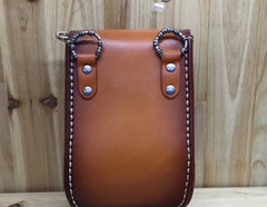 Leather Belt Pouch Mens Small Cases Waist Bag Hip Pack Belt Bag Fanny Pack Bumbag for Men