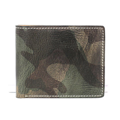Cool Leather Mens Camouflage Small Wallet Front Pocket Wallet Slim Wallet for Men - iwalletsmen