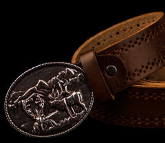 Handmade Genuine Leather Mens Belt Custom Cool Leather Men Black Belt for Men