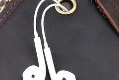 VINTAGE LEATHER MENS Camera Bag Small Cool SHOULDER BAG HANDBAG FOR MEN - iwalletsmen