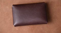 Handmade Leather Mens Cool Coin Change Leather Wallet Men Small Wallets Card for Men