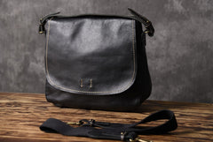 Genuine Leather Mens Cool Shoulder Bag Messenger Bag Chest Bag Bike Bag Cycling Bag for men