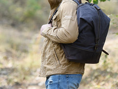 Canvas Mens Cool Backpack Bag Sling Bag Large Travel Bag Hiking Bag for Men