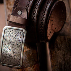Handmade Genuine Leather Mens Belt Custom Cool Leather Men Black Belt for Men