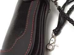Handmade Leather Biker Wallet Mens Cool Chain Wallet Trucker Wallet with Chain
