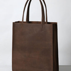 Handmade Leather Mens Tote Bag Cool Messenger Bag Tote Bag Handbag Shoulder Bag for men