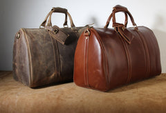 Genuine Leather Mens Cool Weekender Bag Travel Bag Duffle Bags Overnight Bag Holdall Bag for men